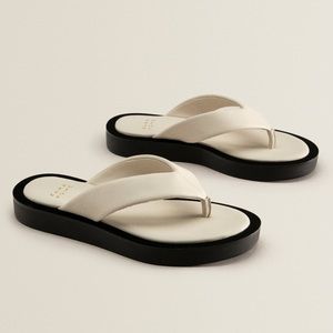 Zara Home contrast Leather Sandals 🍦US 8
